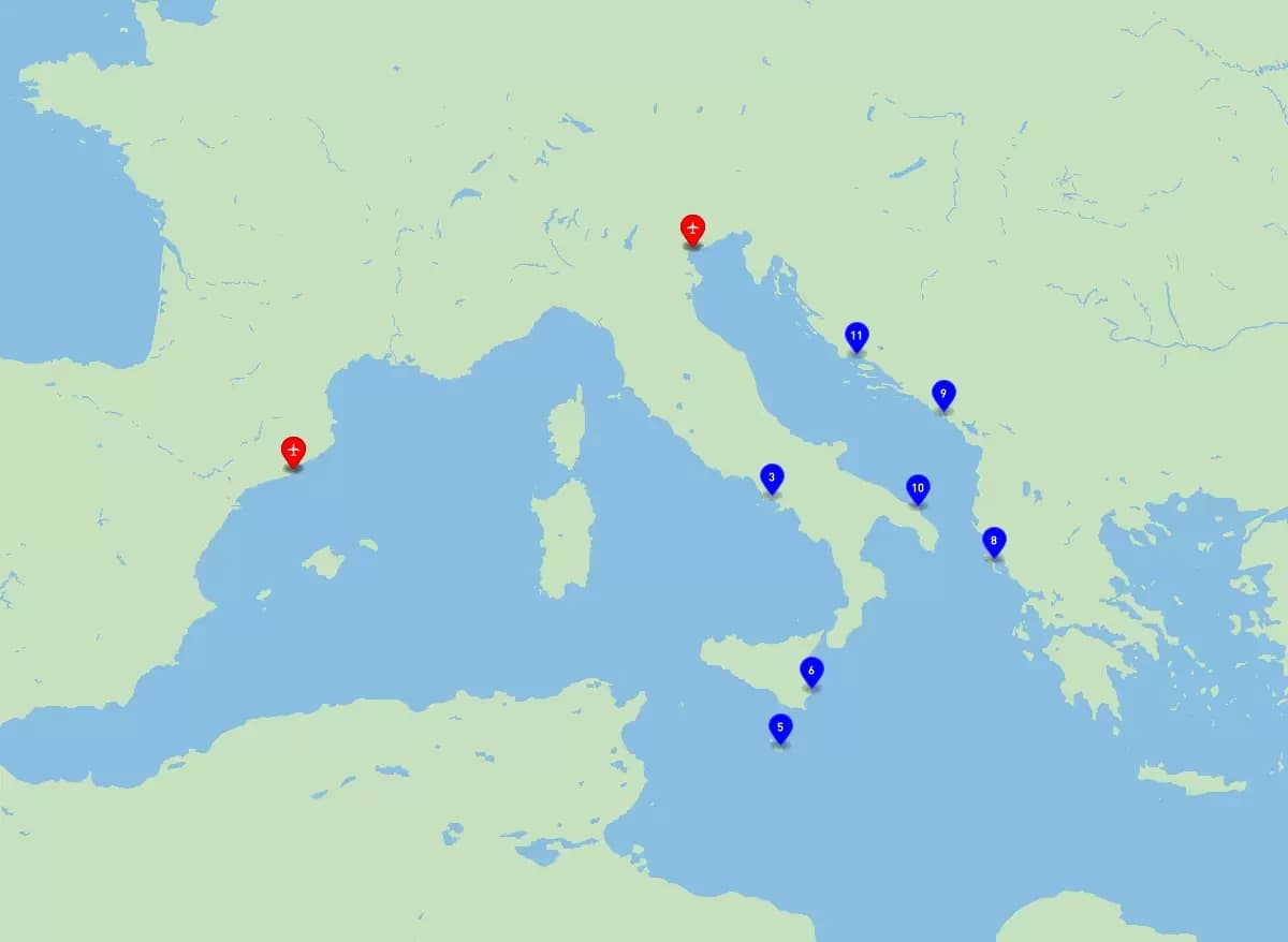 Grèce et Italie