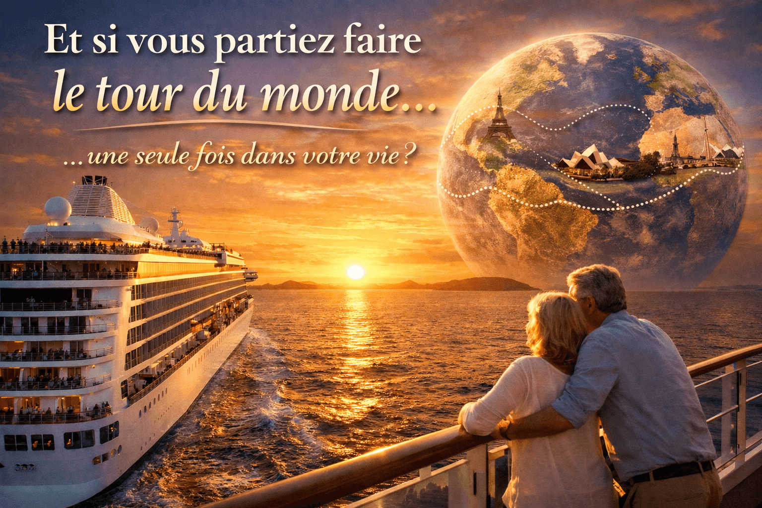 Et si tu faisais le tour du monde en croisière… juste une fois?